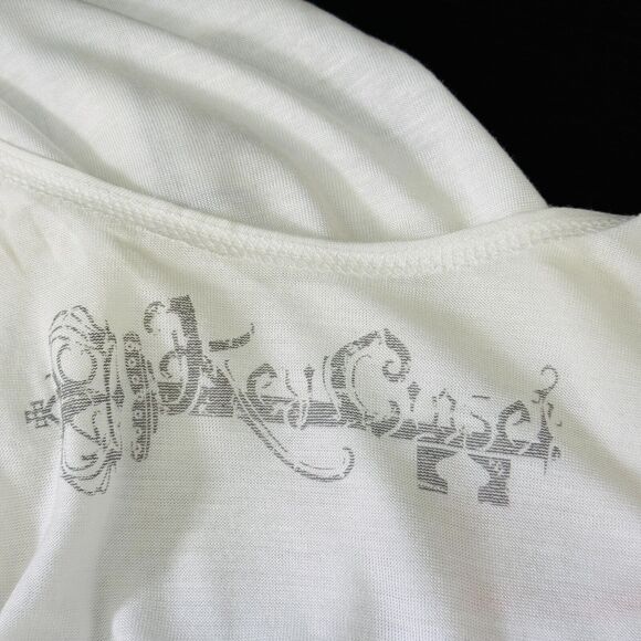 Key Closet Top Womens XS Camel Swarovski Crystal Rhinestone Tank Tee Shirt White - Picture 6 of 10